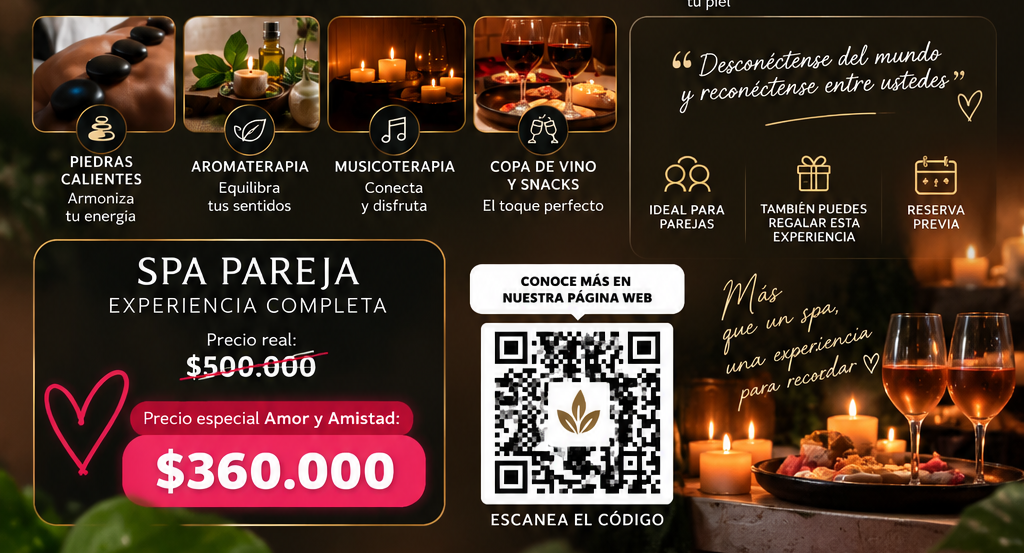 28% de descuento en experiencia de Spa en Pareja